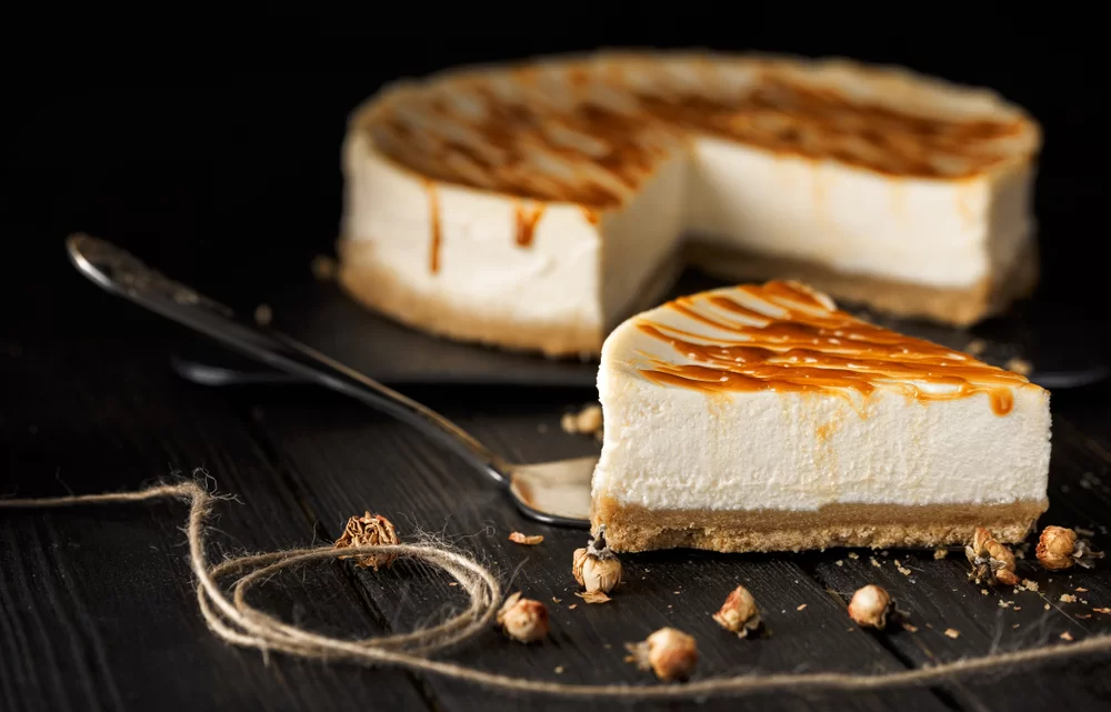 karamelový cheesecake