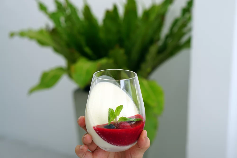 panna cotta pohár 