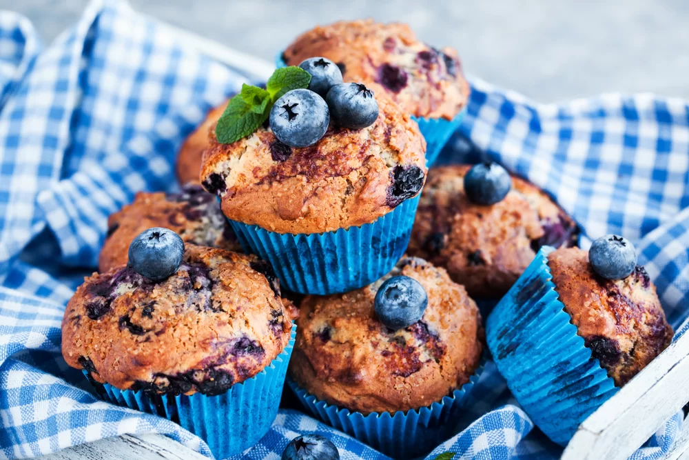 recept na čučoriedkové muffiny