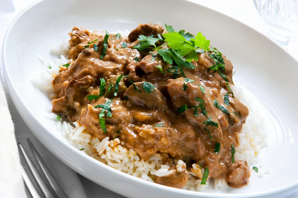 Kurací stroganoff – recept na minútový guláš